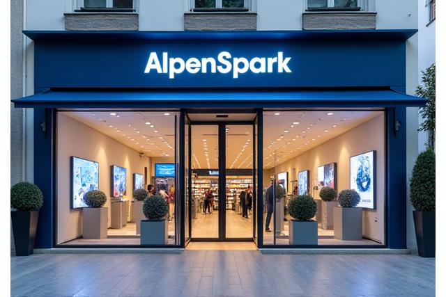 AlpenSpark Electronics Ladenfront in Zürich
